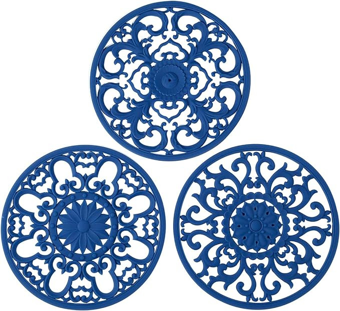 Extra Thick Silicone Trivet Mat for Hot Dishes, Hot Pots and Pans, Pot Holder, Hot Pad to Portect... | Amazon (US)