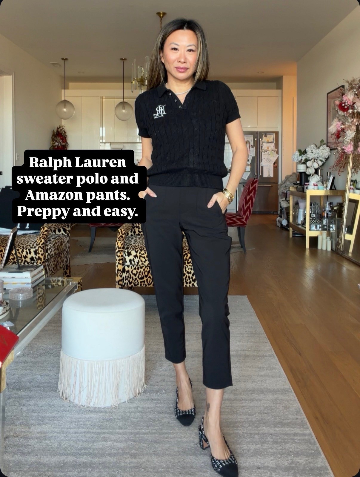 Ralph Lauren preppy look! These Amazon pants are so good and great for the office 

#LTKWorkwear