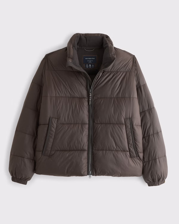 Men's A&F AirCloud Mockneck Puffer | Men's Coats & Jackets | Abercrombie.com | Abercrombie & Fitch (US)