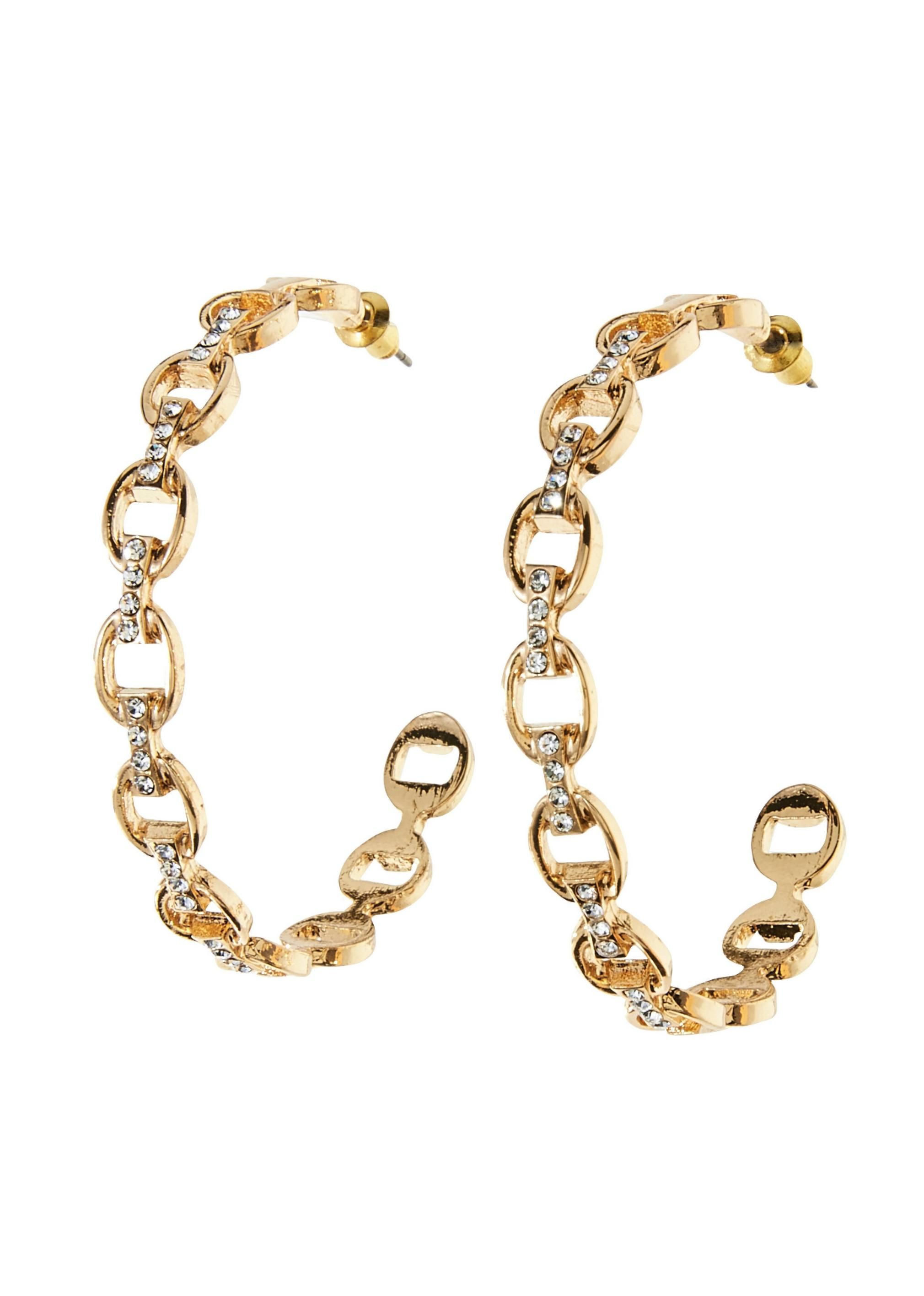 Chain Link Hoop Earrings | Boston Proper
