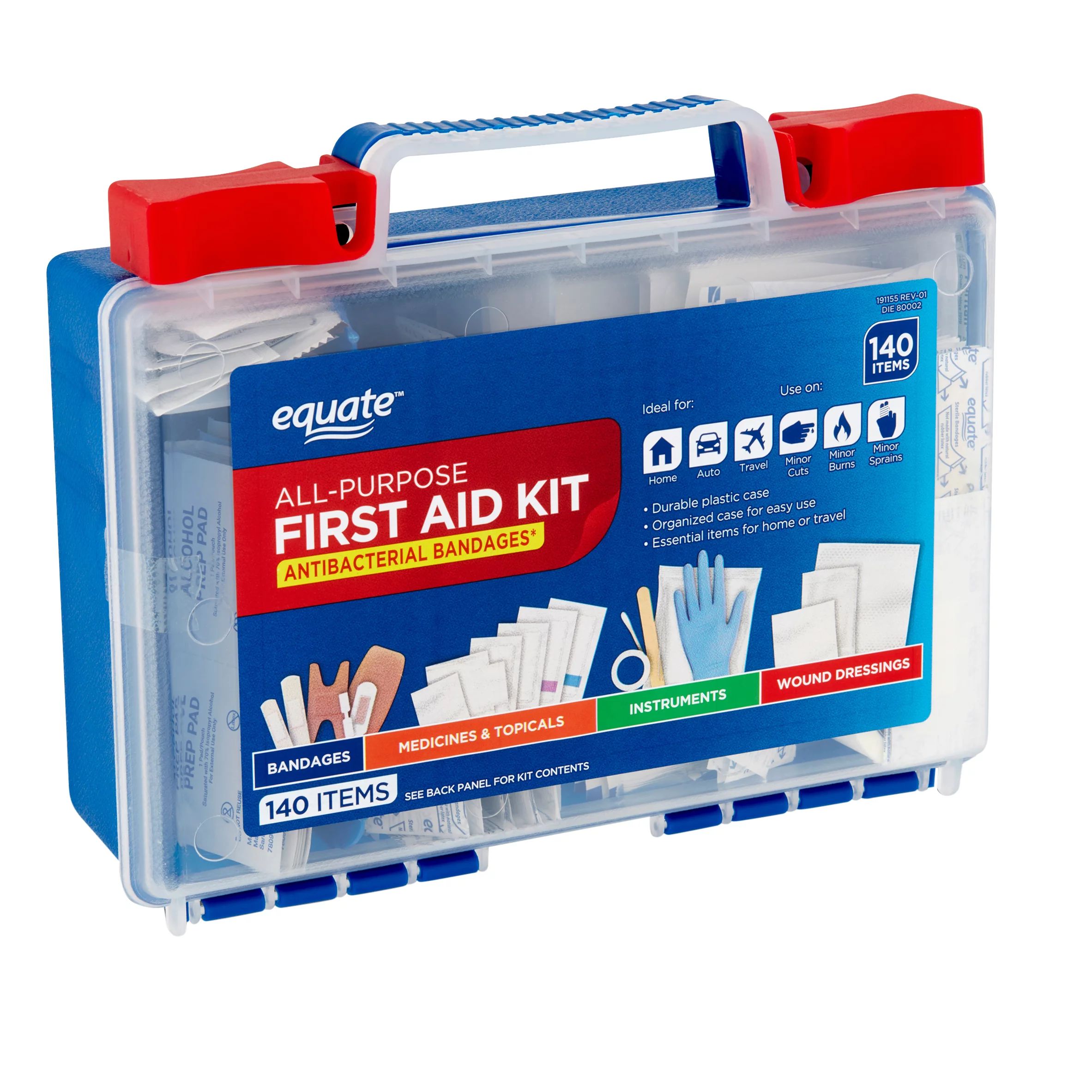 Equate 140pc All Purpose First Aid Kit | Walmart (US)