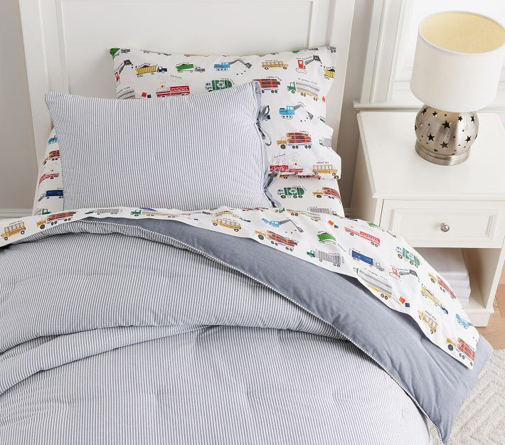 Chambray Reversible Comforter & Shams | Pottery Barn Kids
