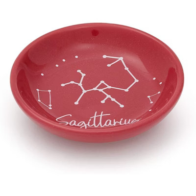 Zodaca Sagittarius Jewelry Tray, Ceramic Zodiac Sign Trinket Dish (3.5 Inches) | Target