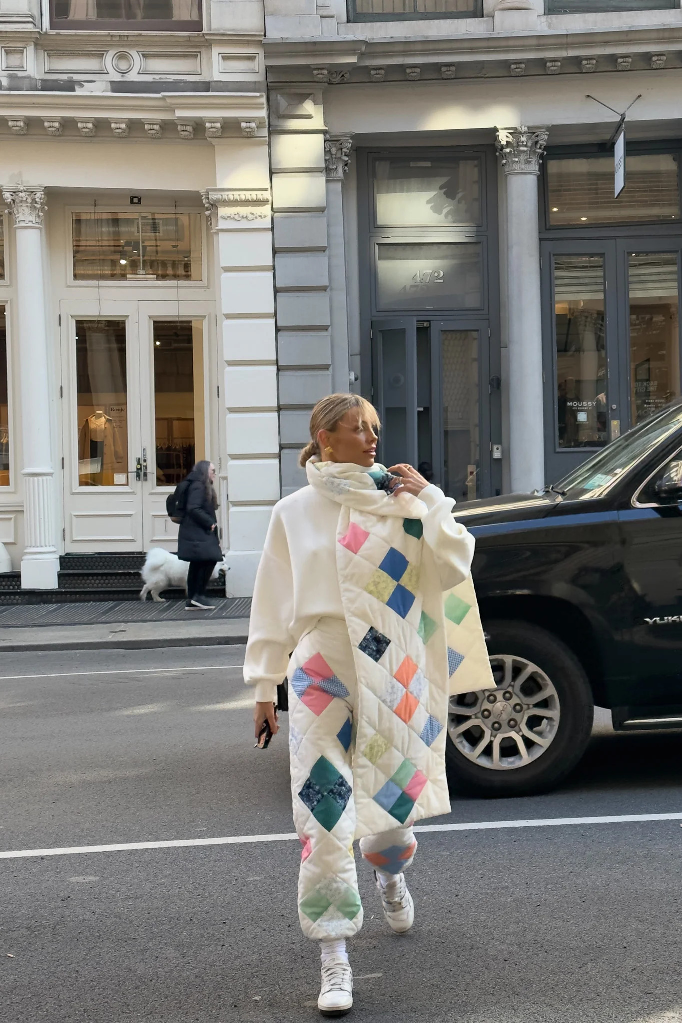 Emaline Quilted Scarf —  Patches | YLLW The Label