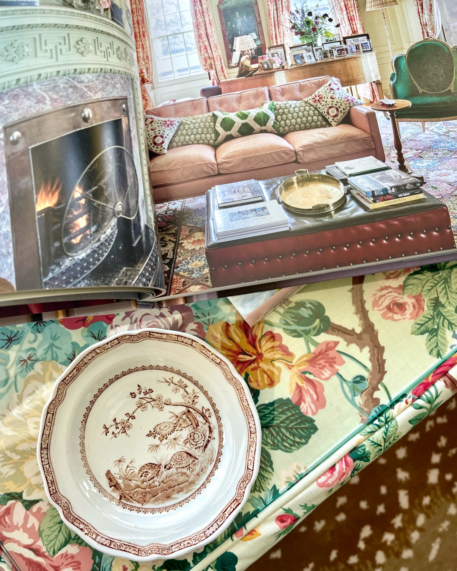 I prefer using a pretty vintage plate to a plain coaster.. so I’m always hunting for small plates I love. Found a few of these for you.. also love the Edward Bulmer book for true colorful, English design inspiration. 

#LTKhome #LTKstyletip