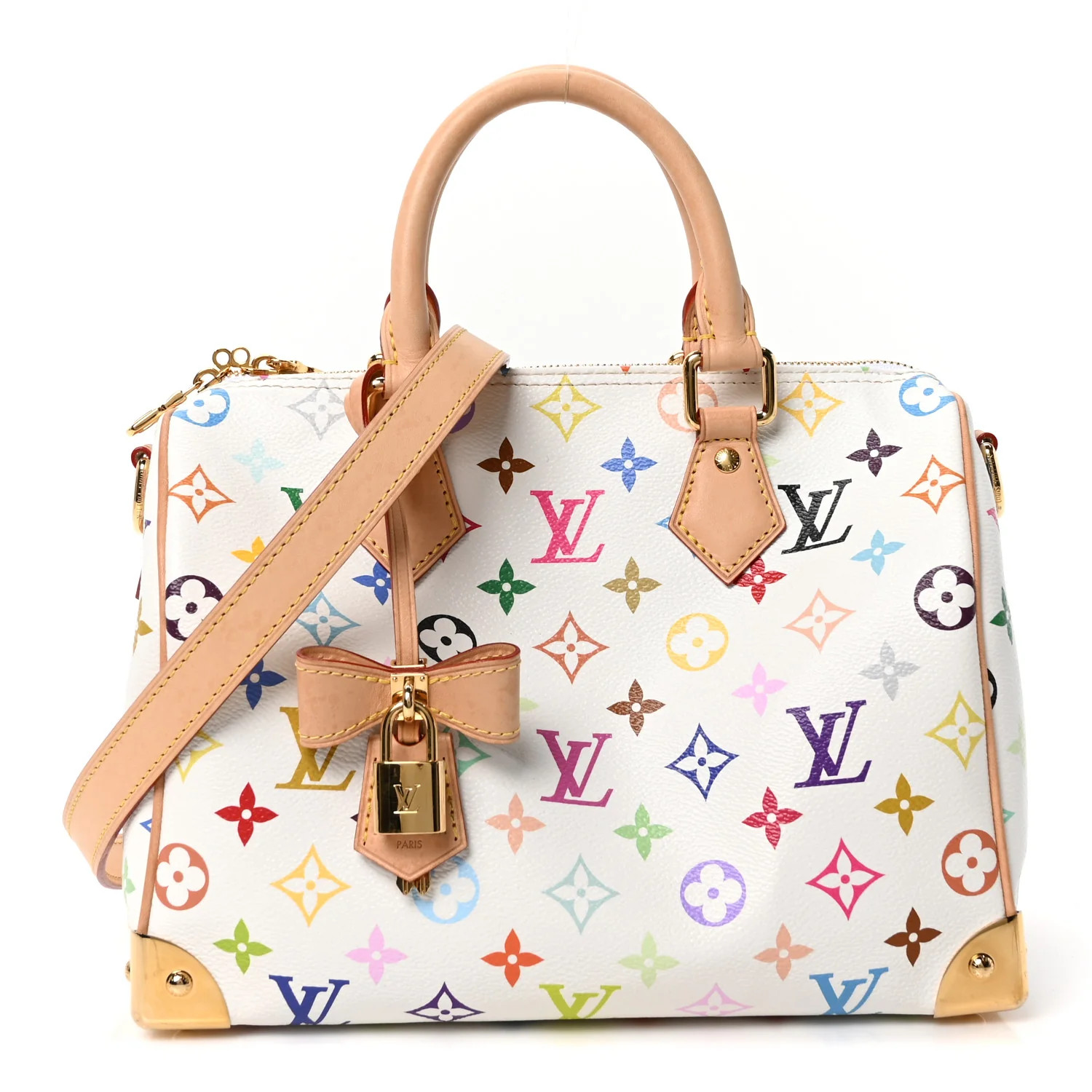 LV X TM Monogram Multicolor Speedy Bandouliere 25 White | FASHIONPHILE (US)