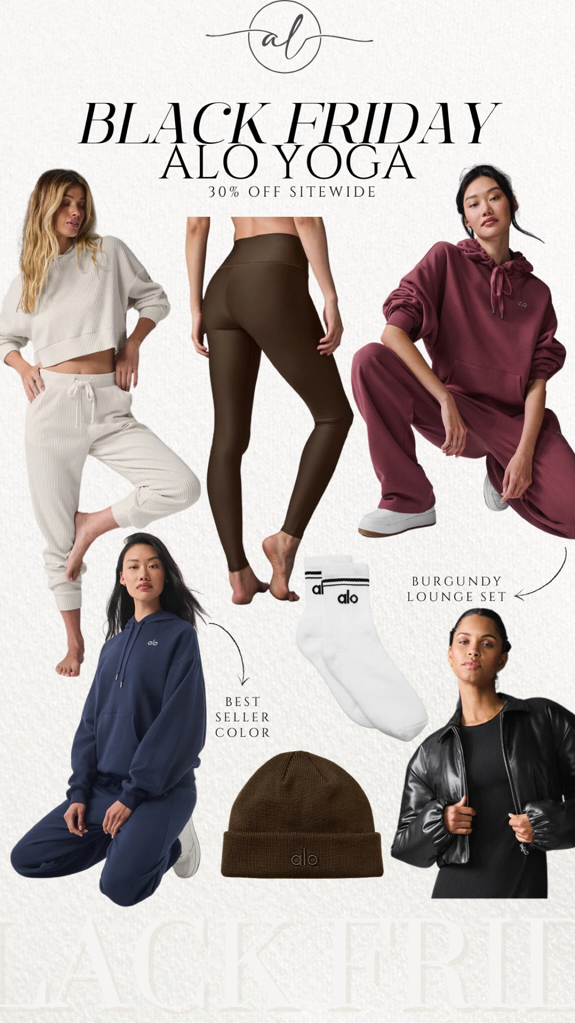 Black Friday at ALO Yoga with 30% off sitewide! 

#LTKActive #LTKSaleAlert #LTKU