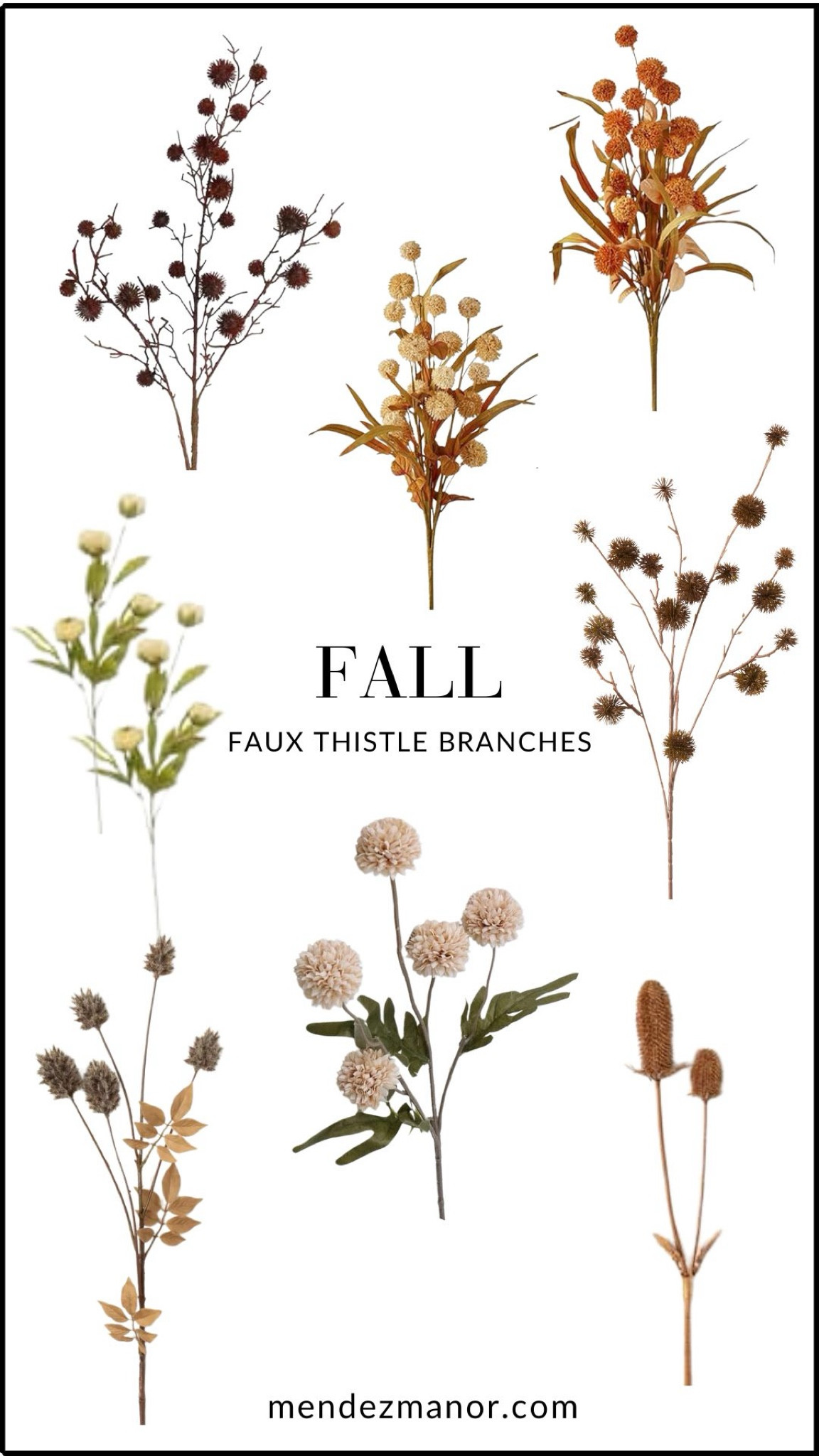 Curated these faux fall thistle branches like the ones I have on my coffee table this season. 🤗

#fakebranches #fsllbranches #falldecor