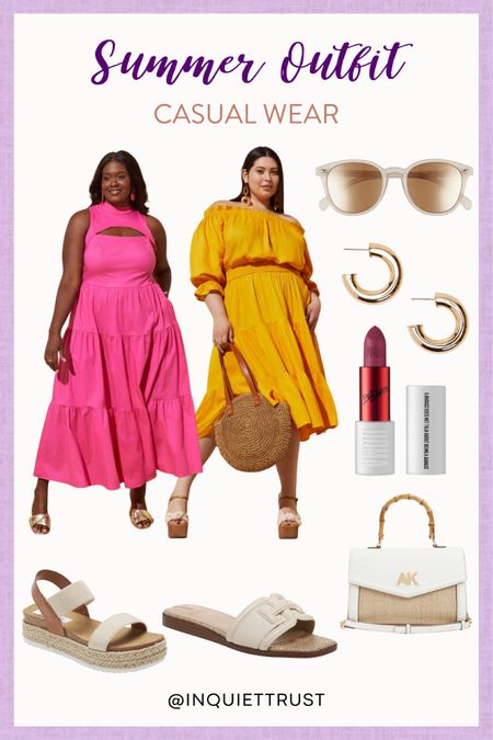 This stylish summer outfit includes a chic dresses, neutral sandals, cute accessories and more!

#casualstyle #outfitinspo #summerfashion #summerstyle #curvyoutfit

#LTKstyletip #LTKSeasonal #LTKunder100