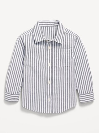 Printed Long-Sleeve Oxford Shirt for Toddler Boys | Old Navy (US)