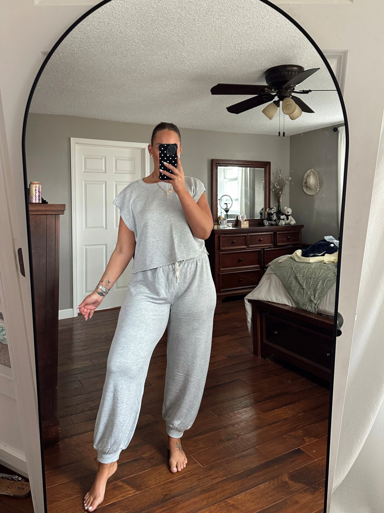 Aerie matching set 🤍 wearing large top and large long bottoms! On sale and use code MORELOVE for an extra discount! 

Aerie real
Aerie spring outfits
Aerie sale
Aerie new arrivals
spring outfits 2026

#LTKTall #LTKMidsize #LTKxAerie