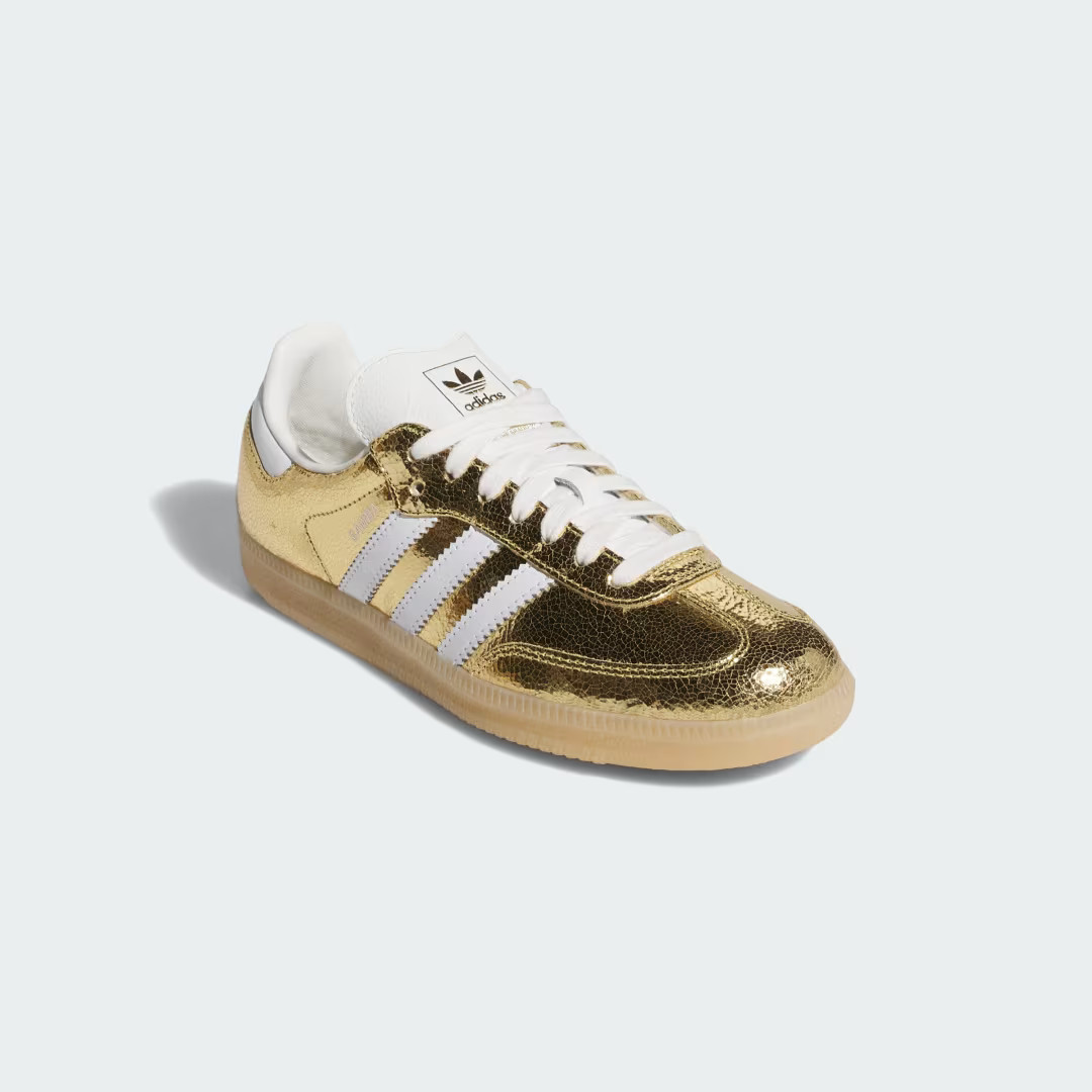 adidas Samba OG Shoes Gold Metallic 5.5 - Womens Originals Shoes | adidas (US)