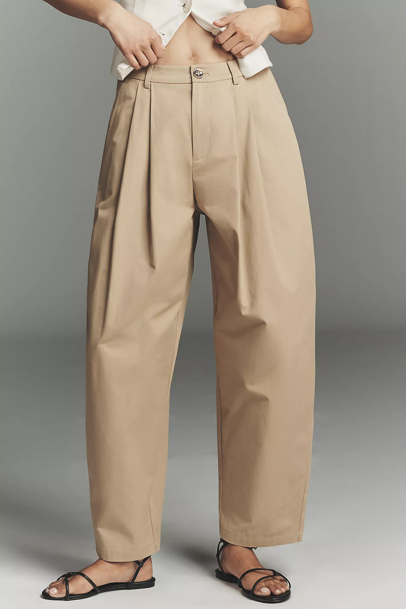 Mare Mare Cotton Tapered Chino Pants | Anthropologie (US)