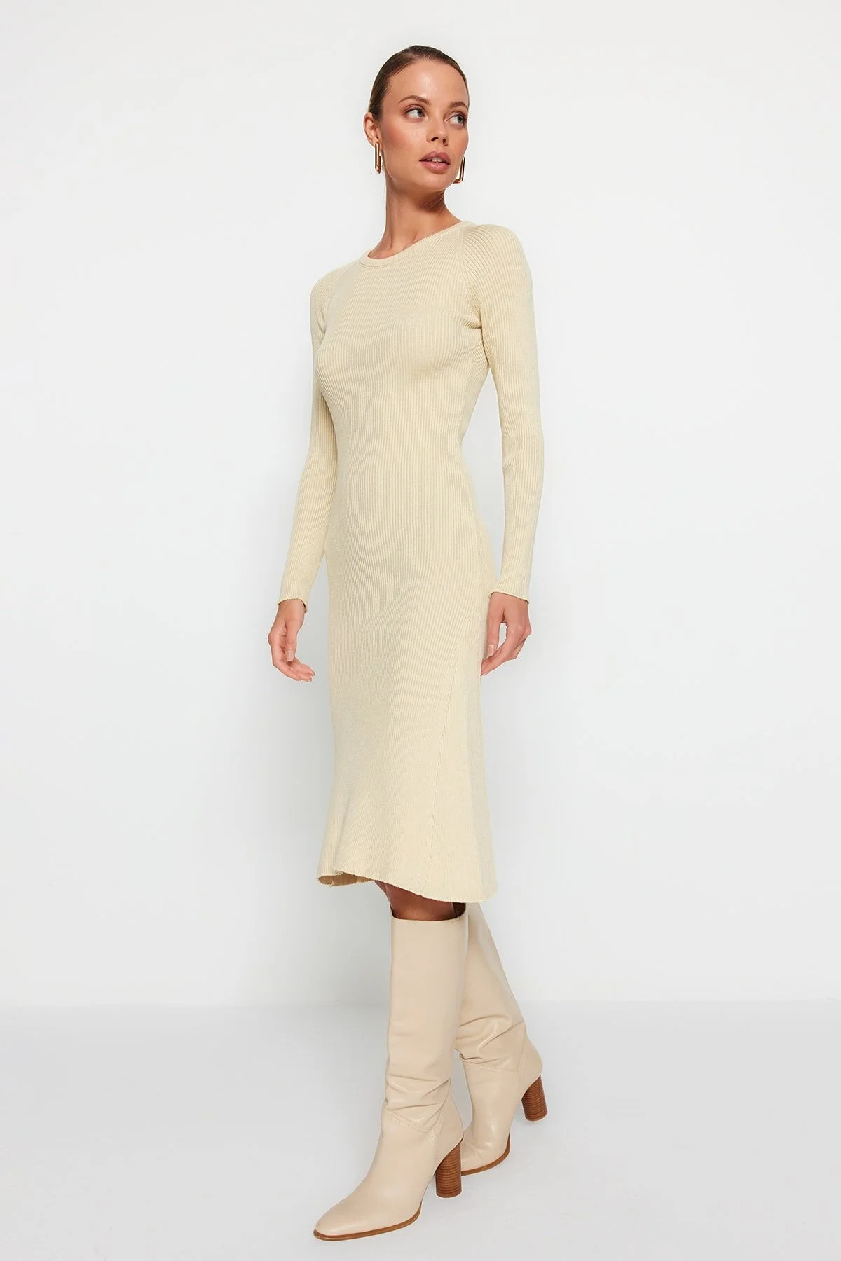 Trendyol Collection Kleid - Beige - Bodycon | Trendyol DE