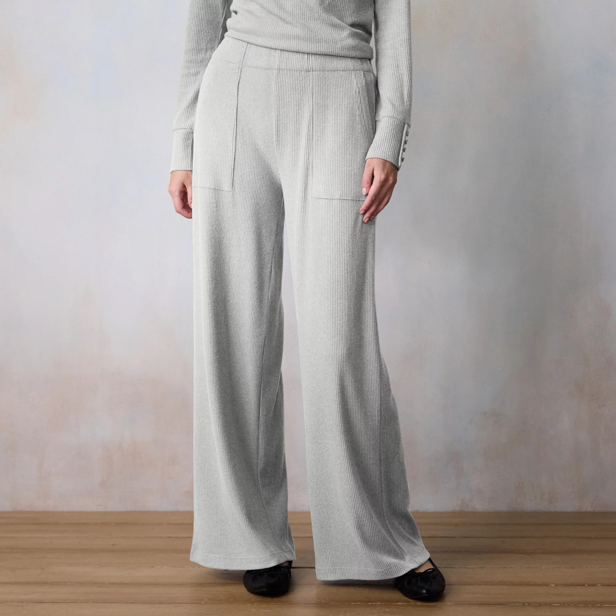 Women's LC Lauren Conrad Super High Rise Wide Leg Cozy Pants | Kohl's