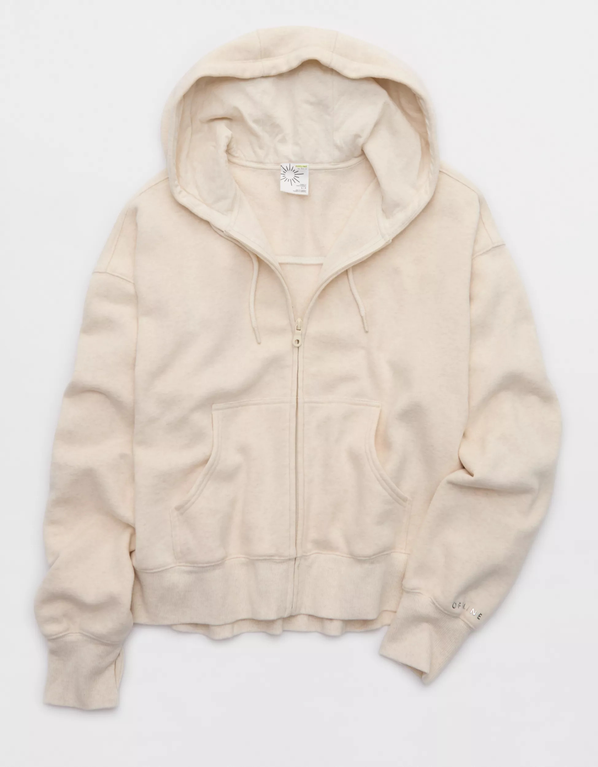 OFFLINE By Aerie Cloud Fleece Classic Full Zip Sweatshirt | American Eagle Outfitters (US & CA)