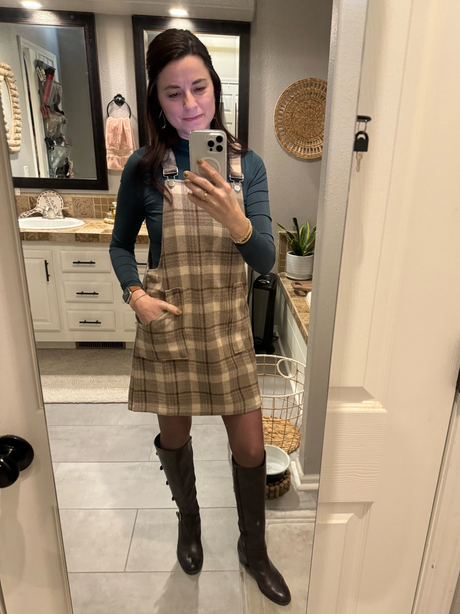 Only $38!  Use code “November20” to get 20% off!  

I love this plaid mini romper so much!!!  The perfect length and is so comfy!  The brown version is no longer available but they have it in a black version!  Runs TTS with some room.  I am in a small. 

#LTKfindsunder50 #LTKSeasonal #LTKstyletip