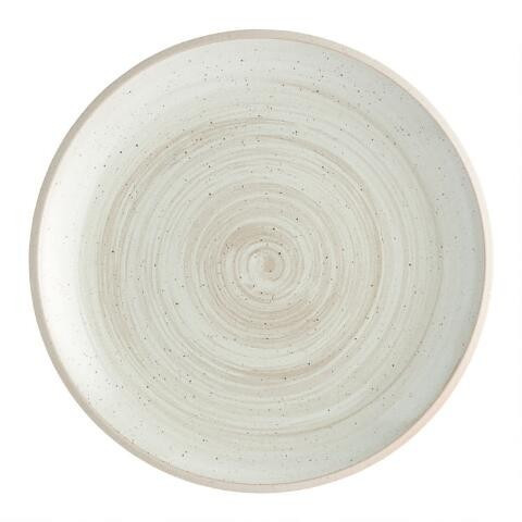 Ivory Speckled Wren Dinner Plate | World Market