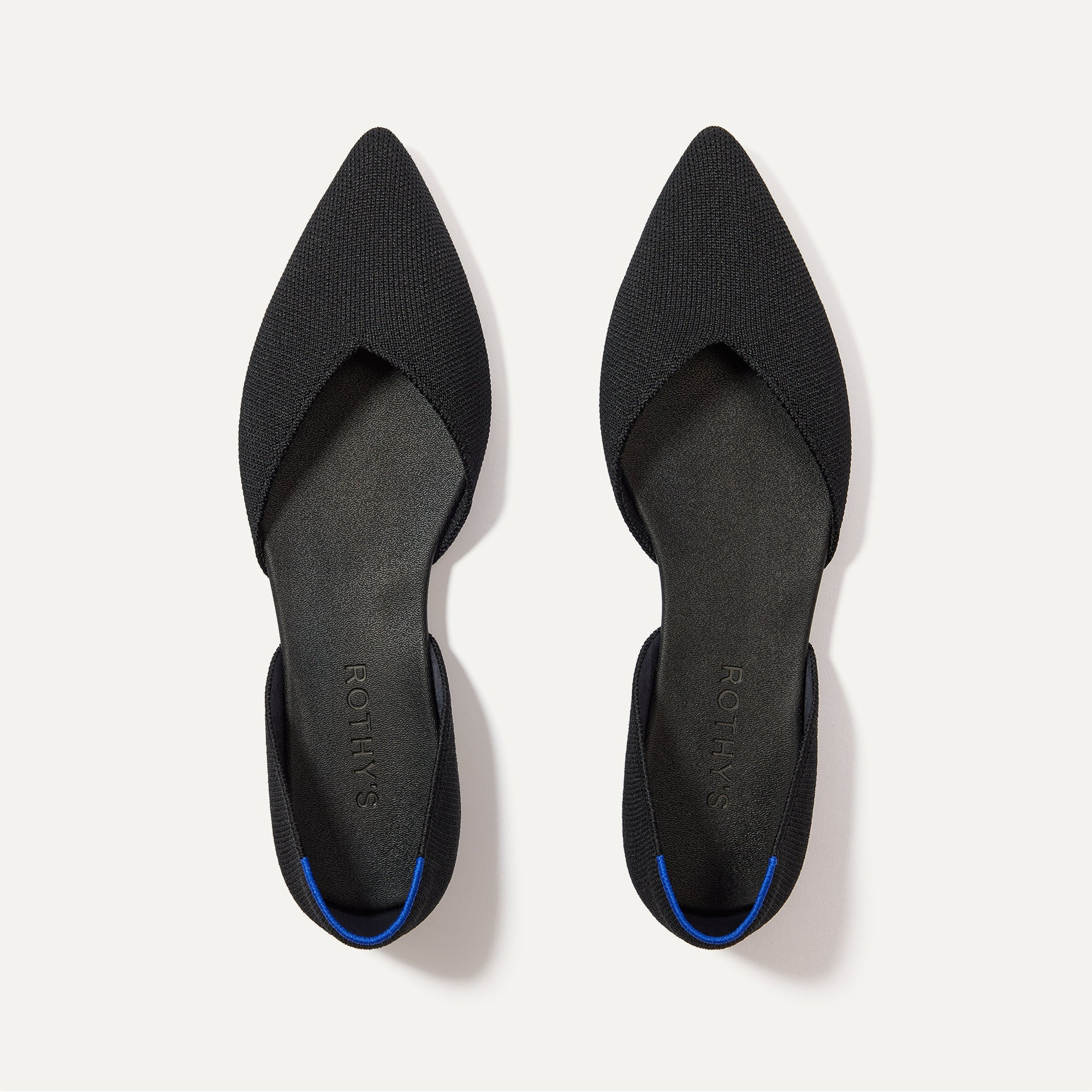 The D'Orsay Point in Black | Flats | Rothy's | Rothy's