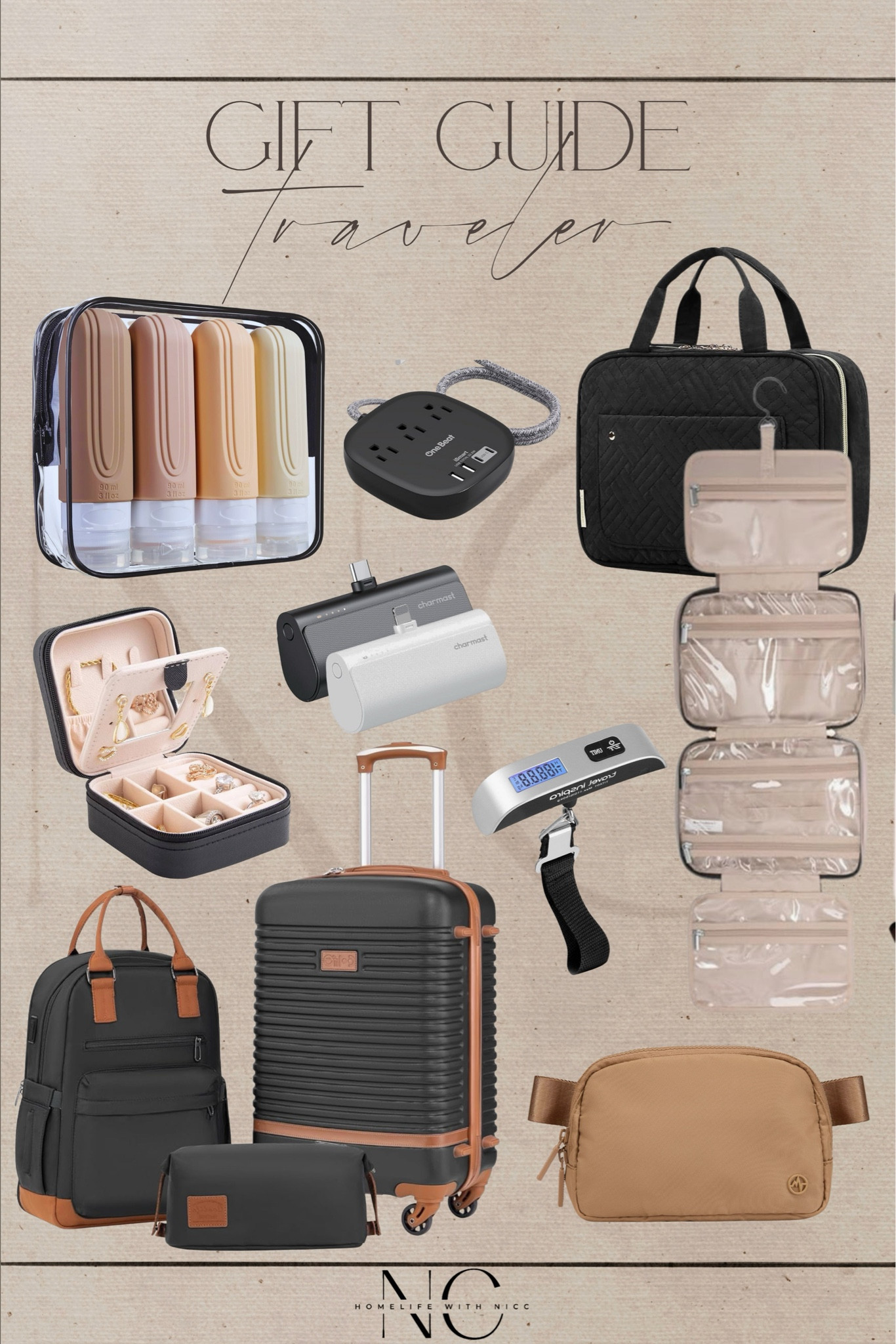 A gift guide for the traveler in your life! All from Amazon, and so many varieties of colors to fit any style! #giftguide #amazongiftguide #travelgift #amazontravel

#LTKHoliday #LTKTravel #LTKGiftGuide