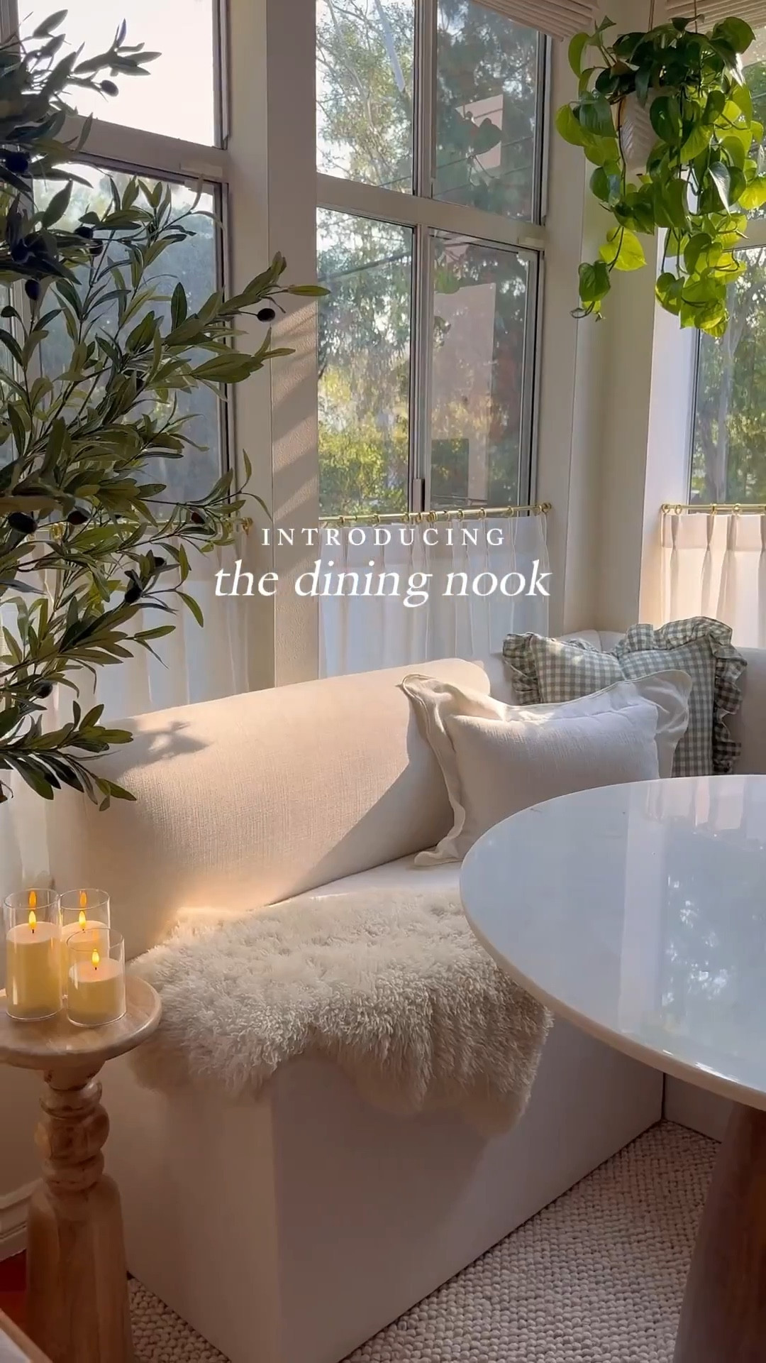 the dining nook is officially ✨that girl✨
I’ve been wanting to create this dining nook for so long, and we finally traded in our oversized table for one that actually makes sense. I wanted it to feel cozy, intentional, and kind of like a little cafe at home. ☕️✨
We kept our vintage chairs and just had them reupholstered. David built the console table to help balance the room, and I’m honestly so happy with how everything came together. 🤍✨
.
.
.
.
.
#diningnook #banquetteseaitng #smallspacedesign #cozyliving #lifestyleaesthetic #interiorreels #neutraldecor #myhomespace #cozycorners #homeandstyle #apartmentgoals #designreveal #apartmentdecor

#LTKHome
