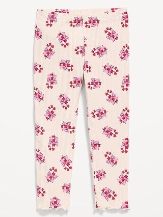Printed Lettuce-Edge Leggings for Toddler Girls | Old Navy (US)
