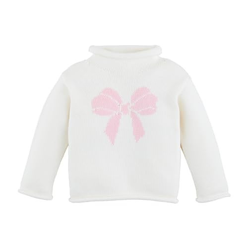 Mud Pie Kids Children's Bow Rollneck Sweater | Amazon (US)