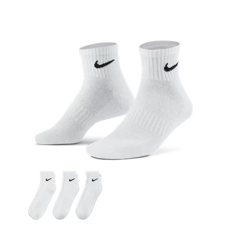 Nike Everyday Cushioned/Training/Cotton Ankle Socks White (3-Pairs) | Walmart (US)