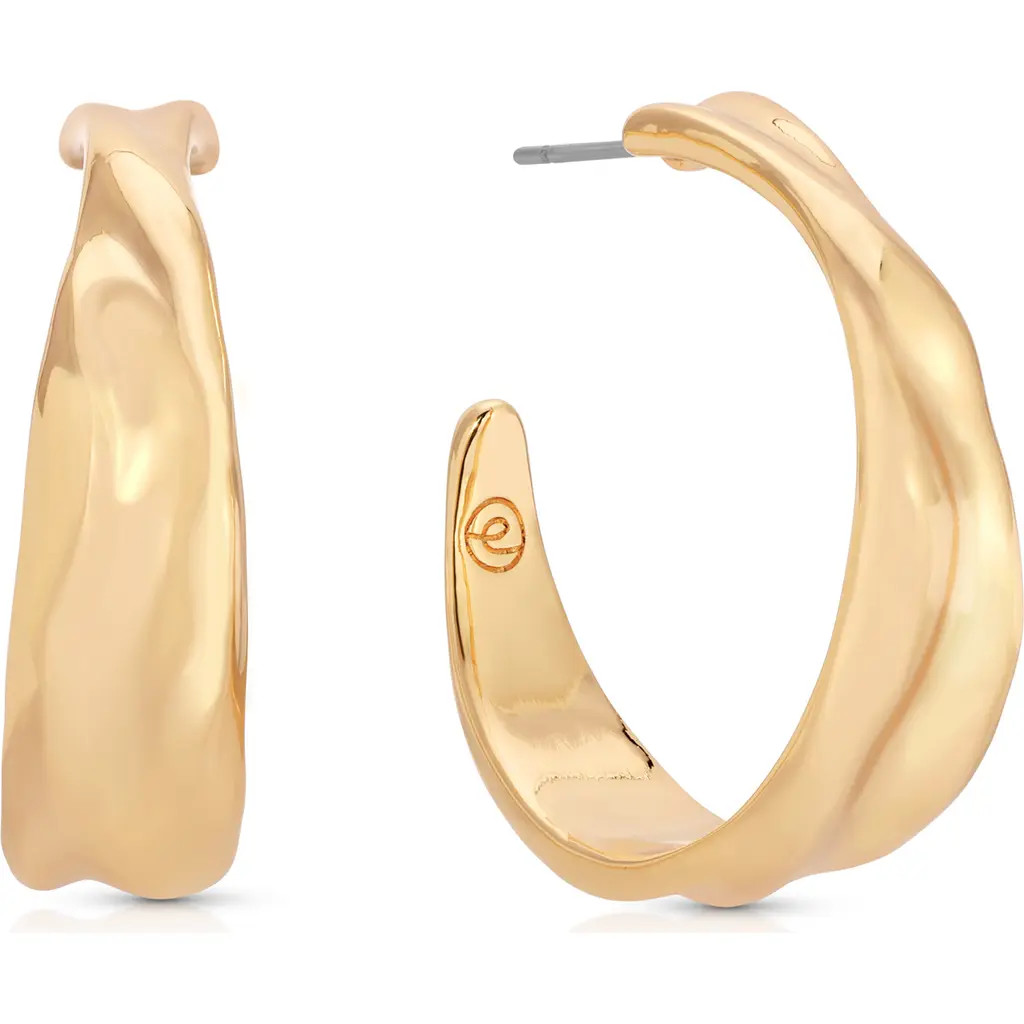 Ettika Liquid Luxe Hoop Earrings in Gold at Nordstrom | Nordstrom