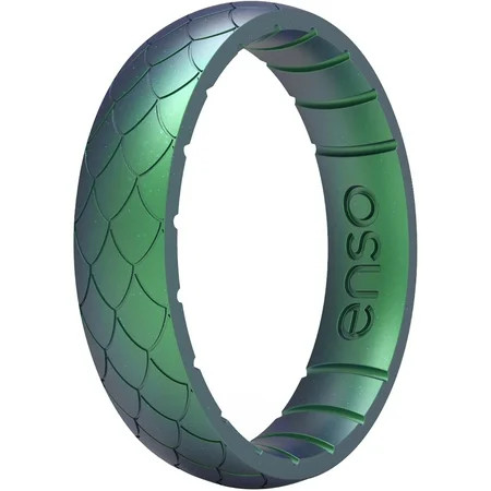 Enso Rings Thin Etched Legends Series Silicone Ring - 10 - Dragon Scale | Walmart (US)