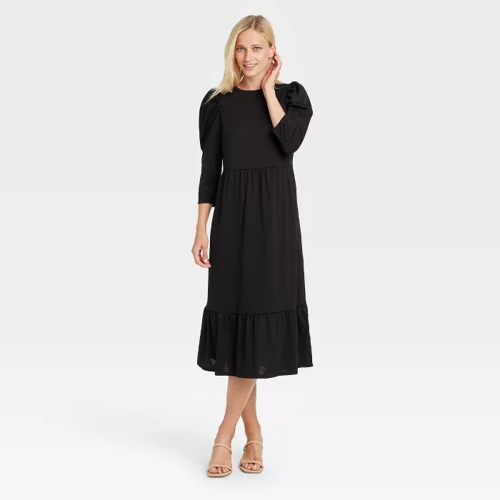 Women's Raglan Long Sleeve High Low Dress - Who What Wear™ | Target