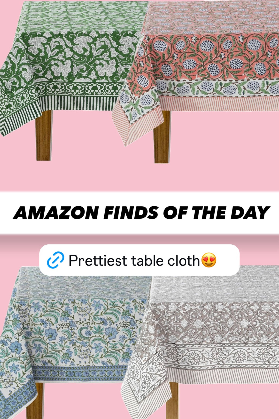 Amazon // Amazon finds // home // decor // table cloth // kitchen // dining // table scape // hosting // entertaining // grandmillenial // traditional  

#LTKHome #LTKFindsUnder100 #LTKStyleTip