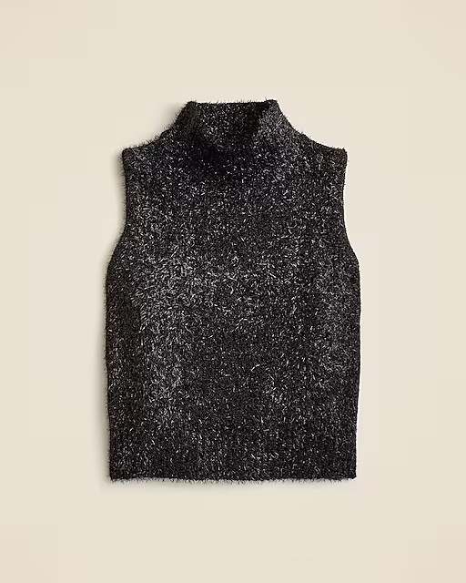 Textured metallic sweater shell | J. Crew US