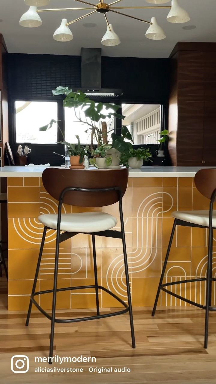 Patterned tile can be a bit overwhelming… there are endless options for how to layout the pieces.  Again, you want it to feel balanced.

Before ordering these @concretecollaborative x @sarahshermansamuel tiles, I made a full layout in InDesign… this helped me in ordering the correct amount of each pattern.  HOWEVER that design went totally out the window and I came up with a new one right before install.  Trusted my gut, didn’t overthink it too much and made sure it felt balanced yet playful. 

Love these Acacia SSS Strands… a pop of sunshine is always present 🌞

— t a g s —

#renovation  #kitchenrenovation  #midcenturymodern  #midcenturyhome  #midcenturymodernkitchen  #mcm #mcmkitchen #modernkitchen #modernkitchendesign #moderndesign #colorfulkitchen #colorfuldesign