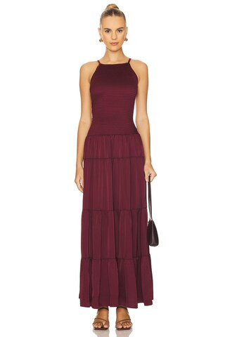 WeWoreWhat Smocked Drop Waist Maxi Dress in Plum from Revolve.com | Revolve Clothing (Global)