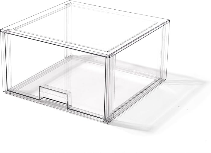 BINO | Stackable Storage Drawers, Tall X-Large - Clear | THE CRATE COLLECTION | Storage Bins With... | Amazon (US)