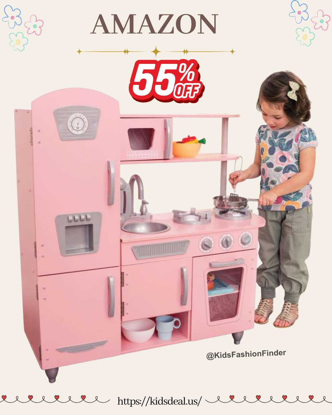 Little chef dreams come true 👩‍🍳✨

Stylish wooden play kitchen 🤍
Microwave, fridge & oven doors open 🚪
Sink + stovetop ready for wash & cook fun 🥦🍳

Tons of storage to keep toys tidy 🙌
Looks beautiful as home decor too ✨

Perfect for ages 3+ 💛 Under $70 now !

#playkitchen #woodentoys #pretendplay #toddlerlife #kidsroom #momfinds 

 

#LTKKids #LTKHome #LTKSaleAlert