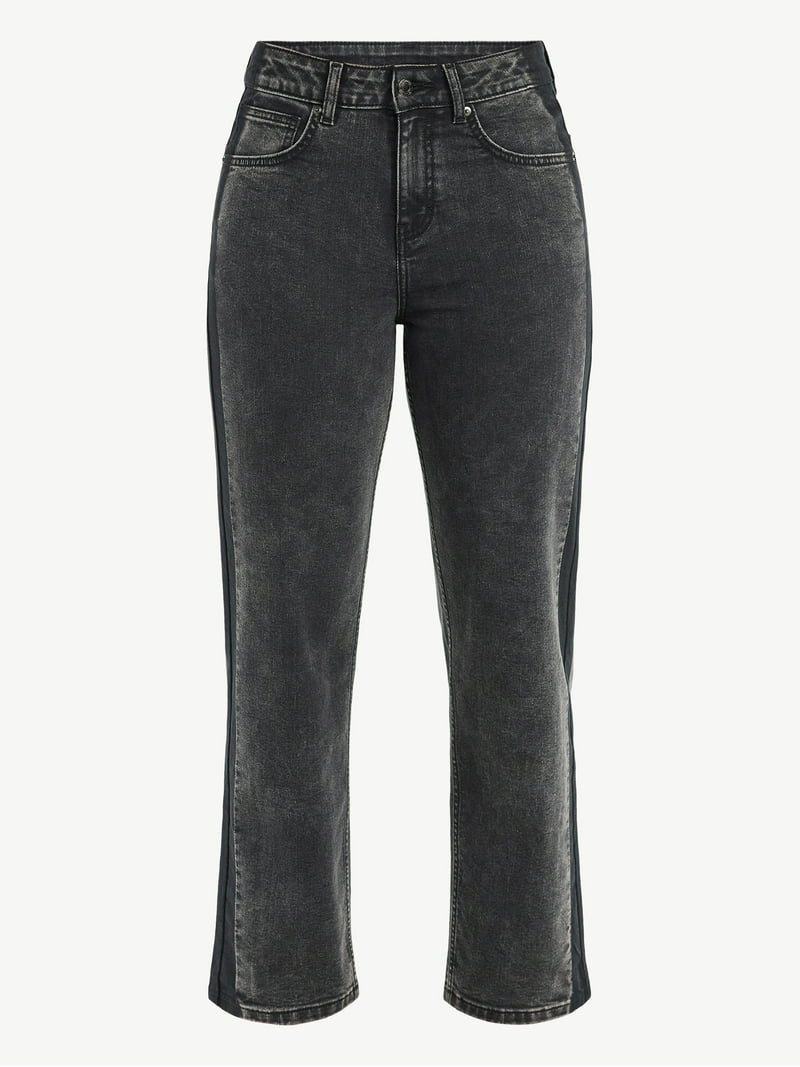 Time and Tru Women's Tuxedo Jeans, 30" Inseam, Sizes 0-20 - Walmart.com | Walmart (US)