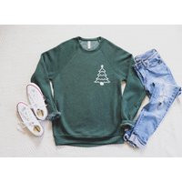 Christmas Tree Sweatshirt, Holiday Pajamas, Sweatshirt For Women, Shirt, Winter Sweater | Etsy (US)