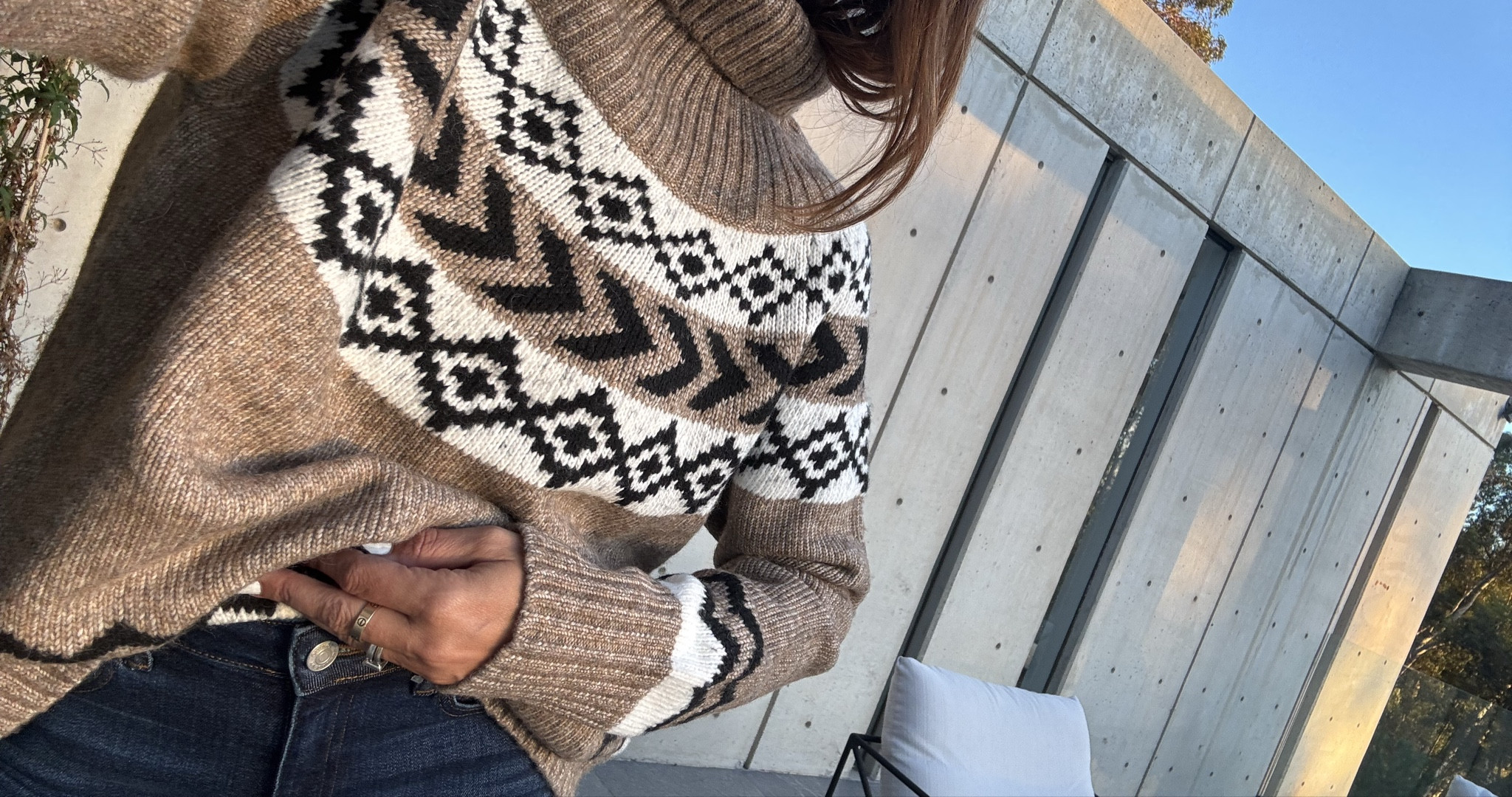 Sweater I sized up to large 
Jeans tts 