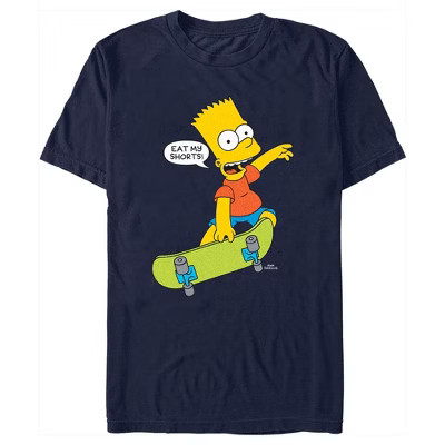 Men's The Simpsons Bart Eat My Shorts T-Shirt | Target