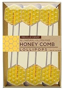 Melville Candy All Natural Flavored Honey Spoons Gift Set (Honeycomb Lollipops) | Amazon (US)