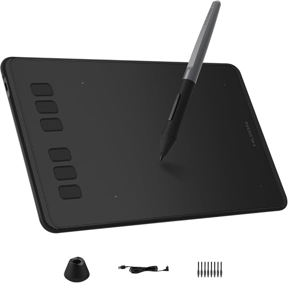HUION Inspiroy H640P Drawing Tablet, 6x4 inch Art Tablet with Battery-Free Stylus, 8192 Pen Press... | Amazon (US)