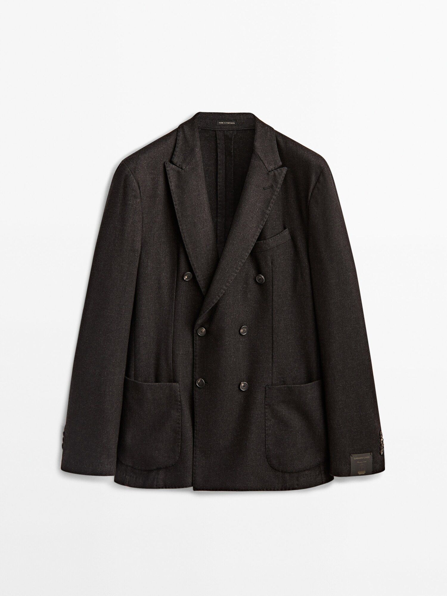 Double-breasted wool blazer | Massimo Dutti (US)