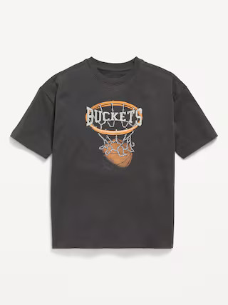 Oversized Short-Sleeve Graphic T-Shirt for Boys | Old Navy | Old Navy (US)