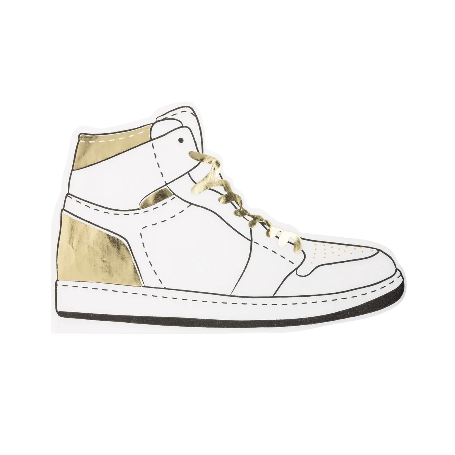 Hightop Shoe Shaped Paper Dinner Napkin | My Mind's Eye