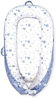 Mamibaby Baby Lounger Baby Nest Sleeper, Stars Breathable 100% Cotton & Soft, Portable Adjustable... | Amazon (US)