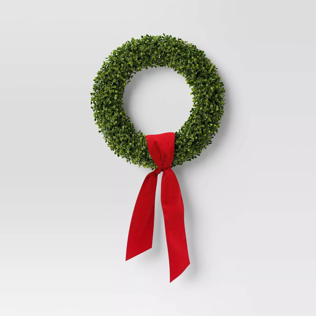 20" Christmas Box Wood/Velvet Bow Wreath - Wondershop™ | Target
