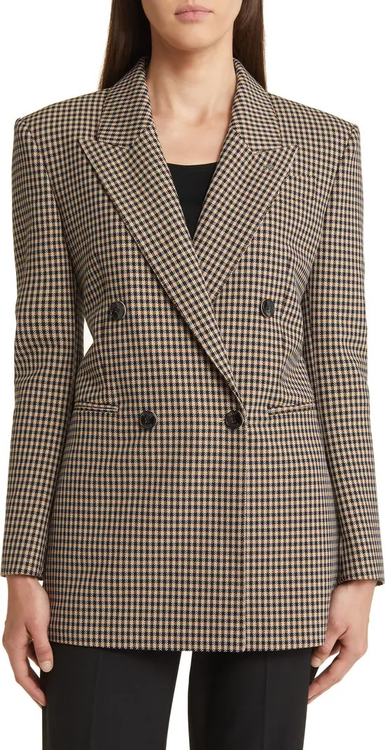 Jekira Houndstooth Double Breasted Blazer | Nordstrom