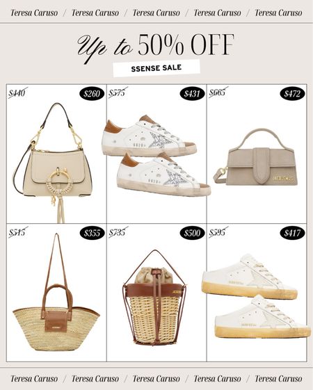 SSENSE sale // up to 50% off this weekend! 

designer finds, designer on sale, golden goose, jacquemus 

#LTKshoecrush #LTKsalealert #LTKitbag